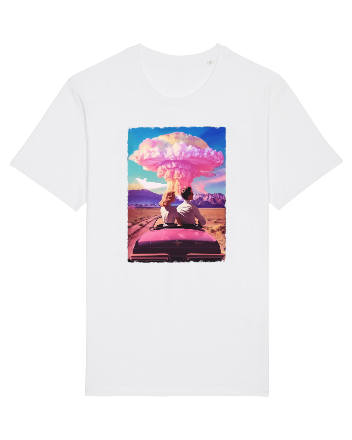 Tricou mânecă scurtă Unisex Rocker White