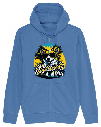 Corgi summer fun Bright Blue