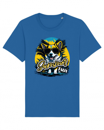 Corgi summer fun Royal Blue