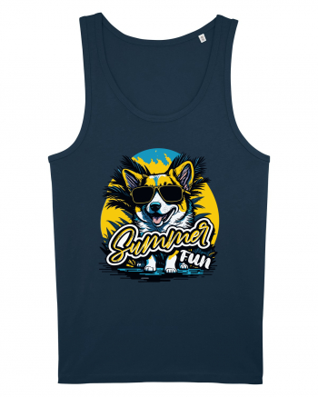 Corgi summer fun Navy