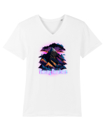 dancing pink mountains Tricou mânecă scurtă guler V Bărbat Presenter