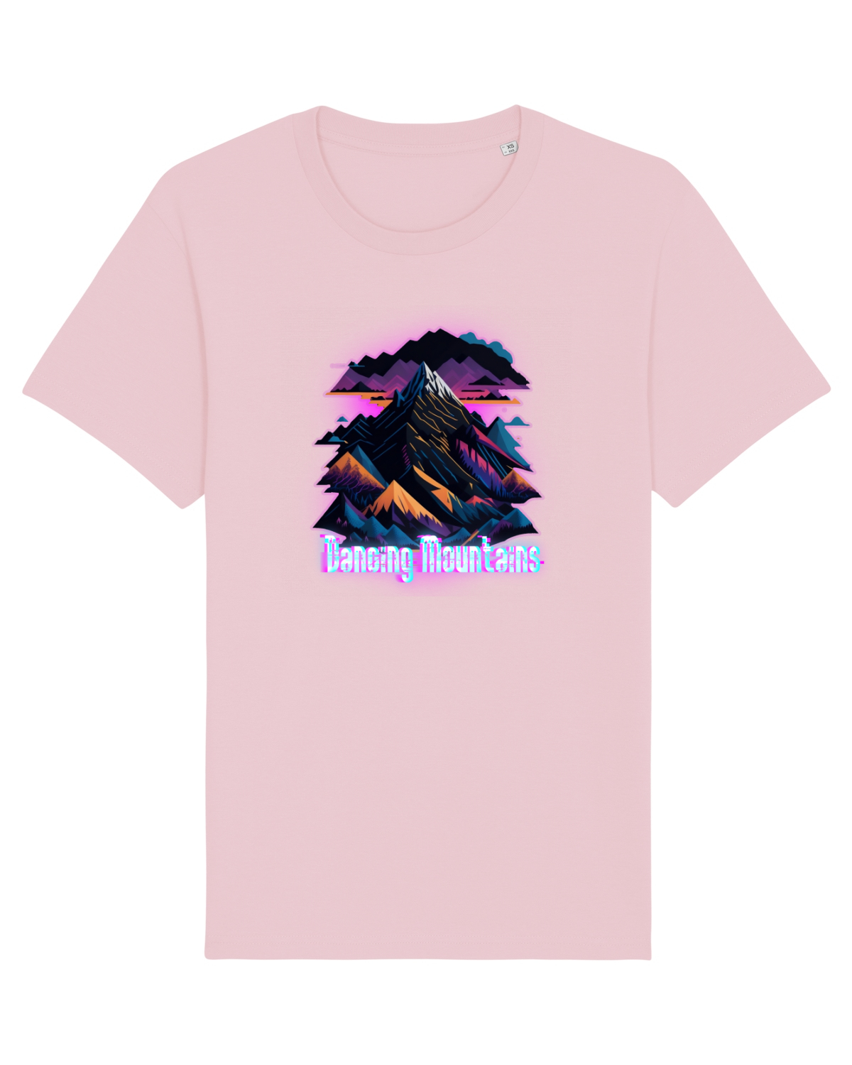 Tricou mânecă scurtă Unisex Rocker Cotton Pink
