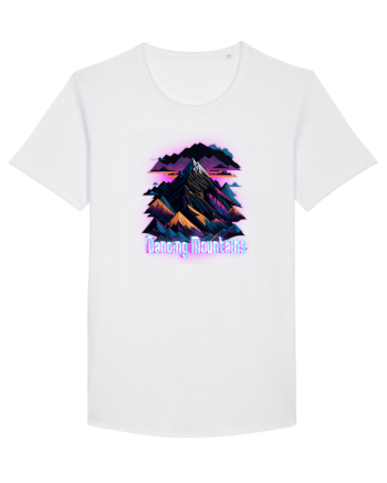 dancing pink mountains White