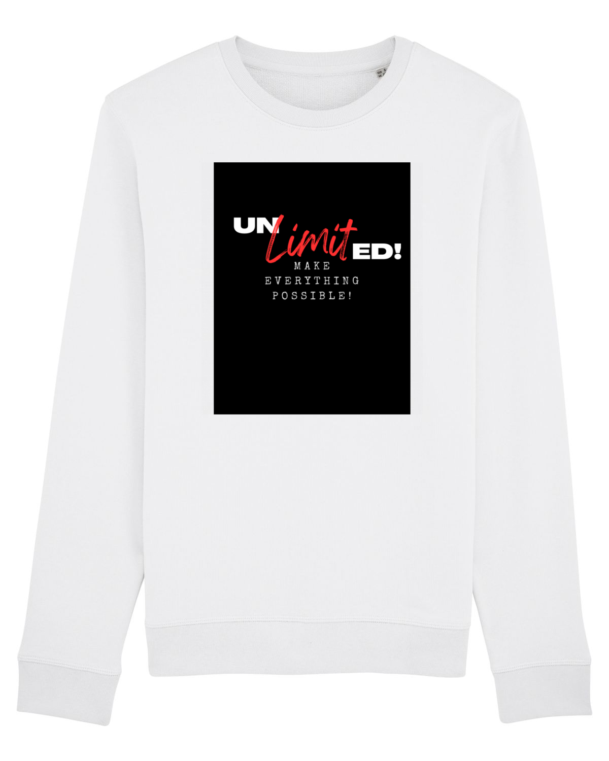 Bluză mânecă lungă Unisex Rise White