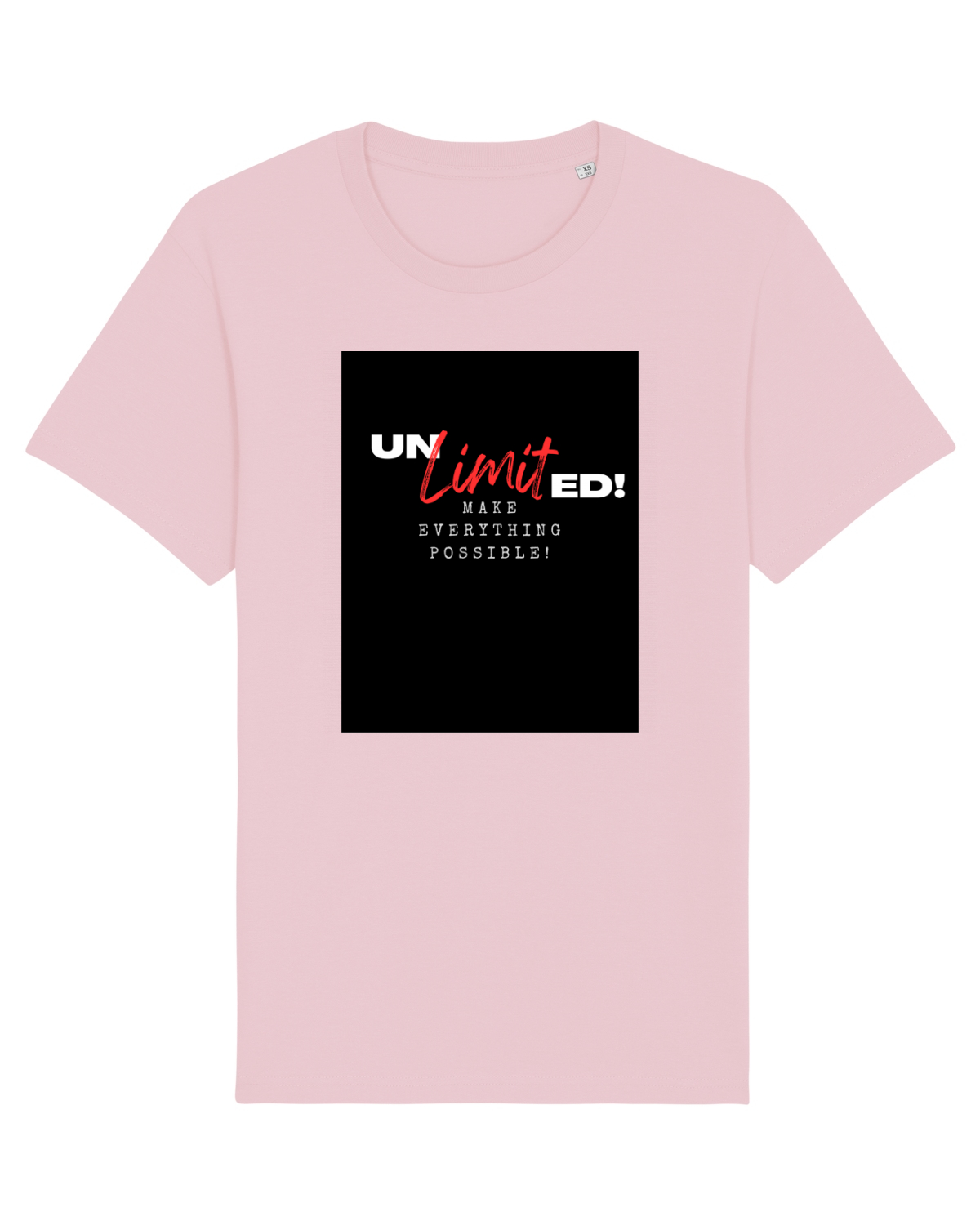 Tricou mânecă scurtă Unisex Rocker Cotton Pink