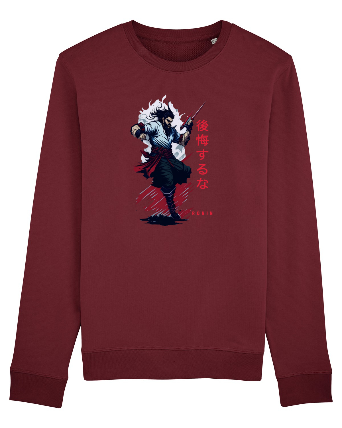 Bluză mânecă lungă Unisex Rise Burgundy
