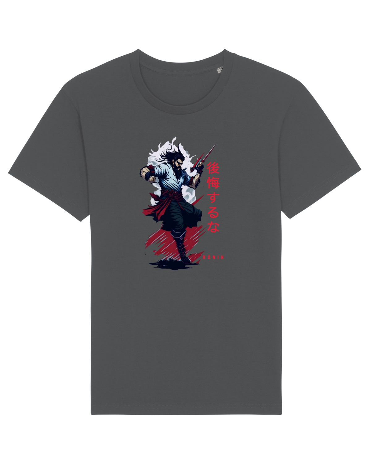 Tricou mânecă scurtă Unisex Rocker Anthracite