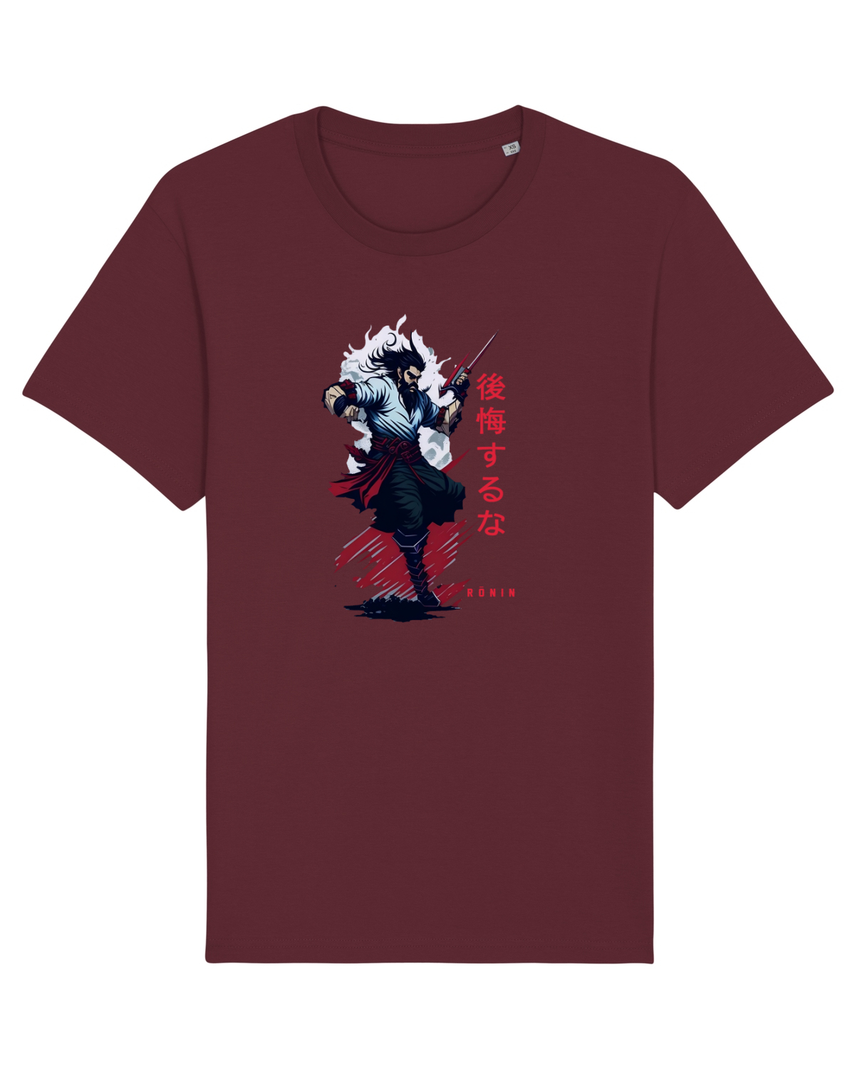 Tricou mânecă scurtă Unisex Rocker Burgundy