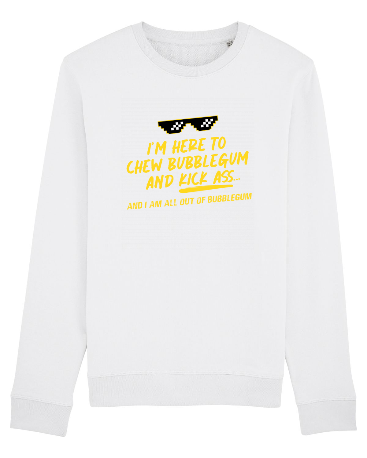 Bluză mânecă lungă Unisex Rise White