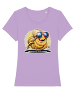 Snail Chic Tricou mânecă scurtă guler larg fitted Damă Expresser