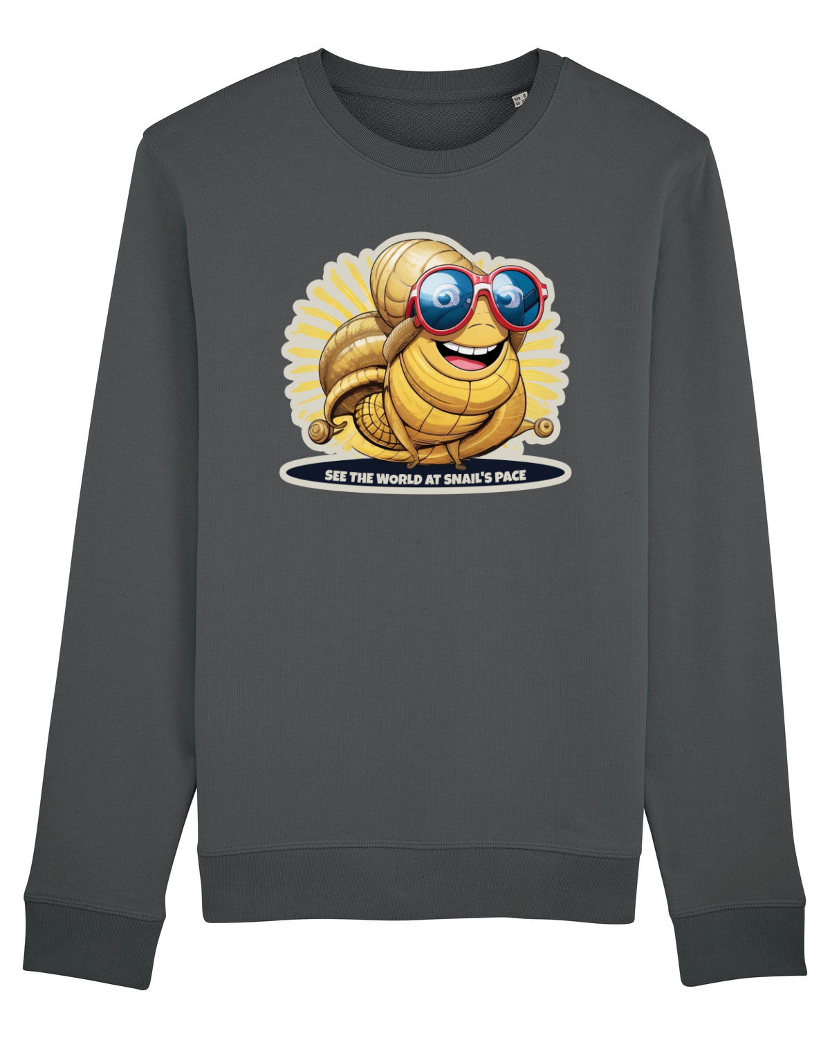 Bluză mânecă lungă Unisex Rise Anthracite