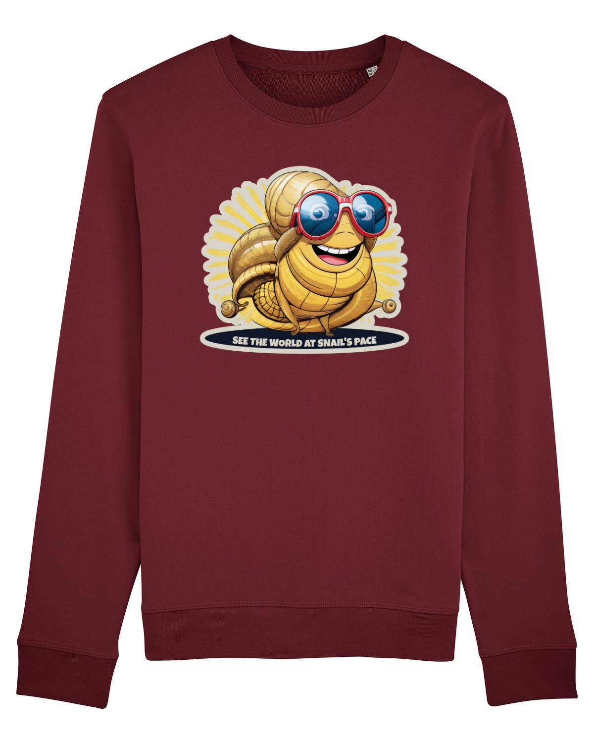 Bluză mânecă lungă Unisex Rise Burgundy