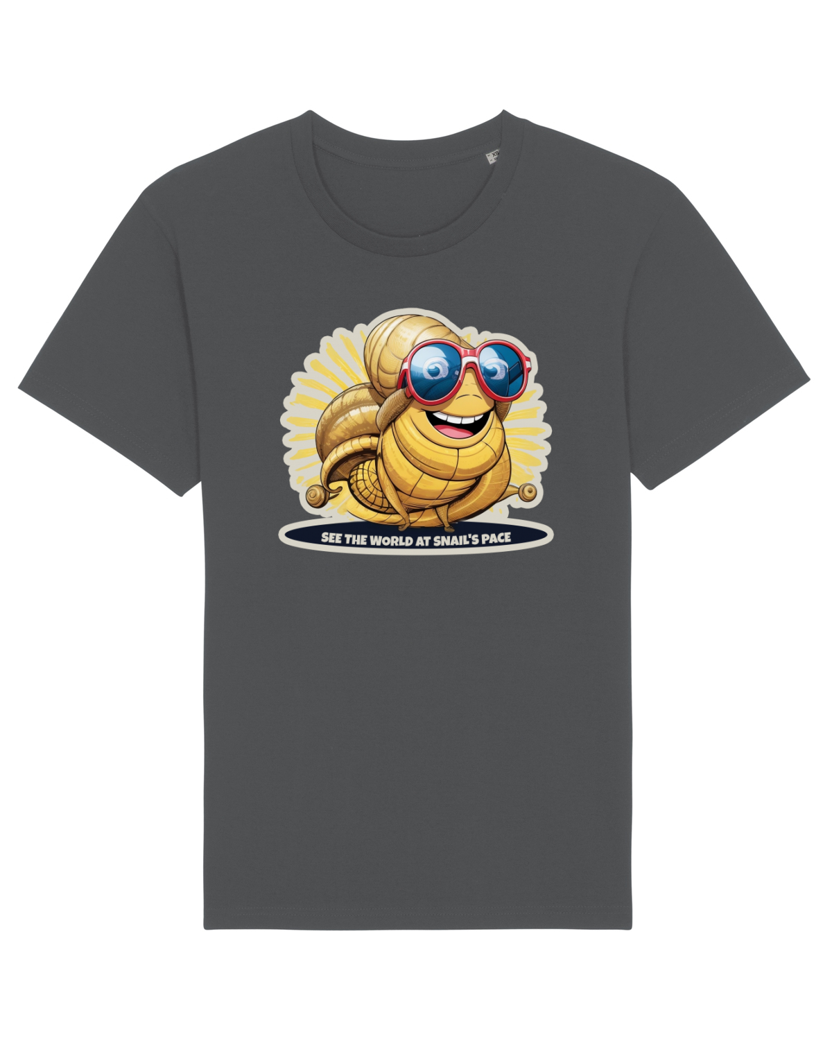 Tricou mânecă scurtă Unisex Rocker Anthracite
