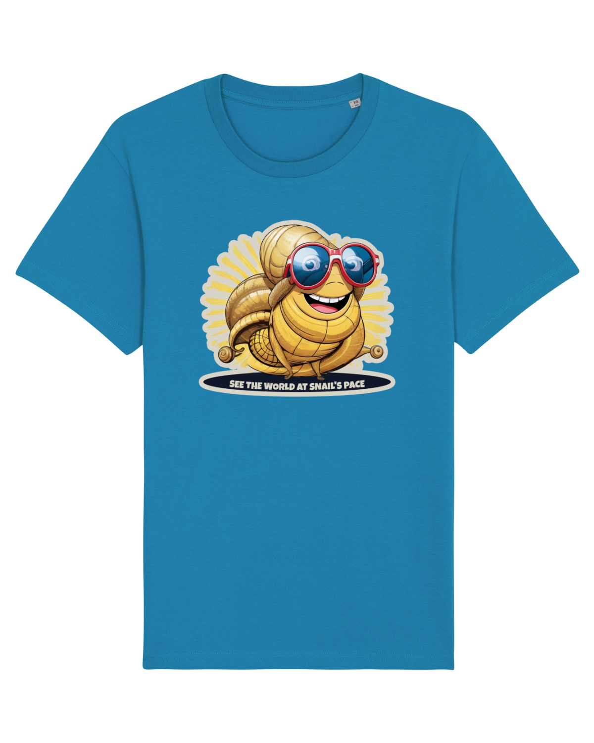 Tricou mânecă scurtă Unisex Rocker Azur
