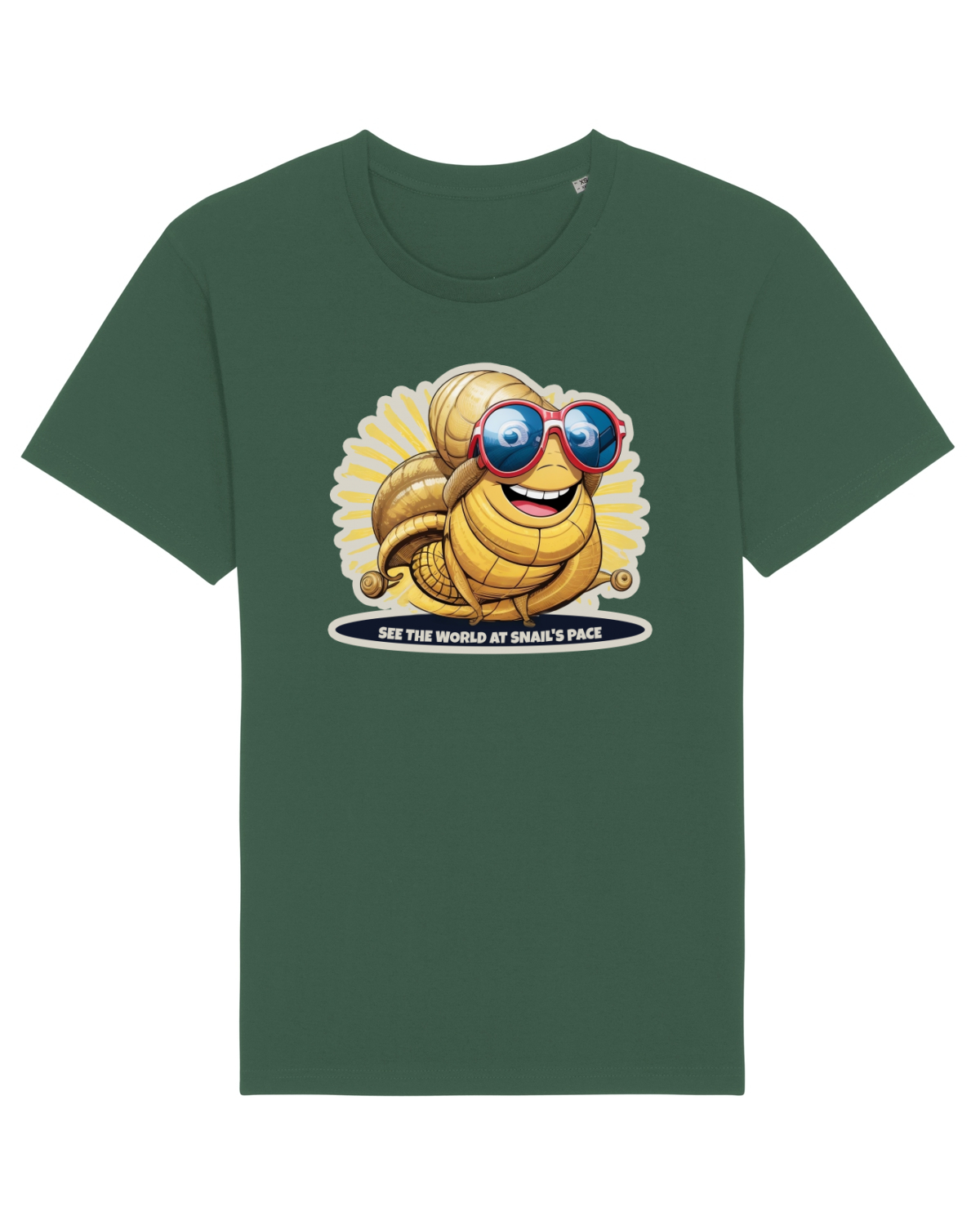 Tricou mânecă scurtă Unisex Rocker Bottle Green