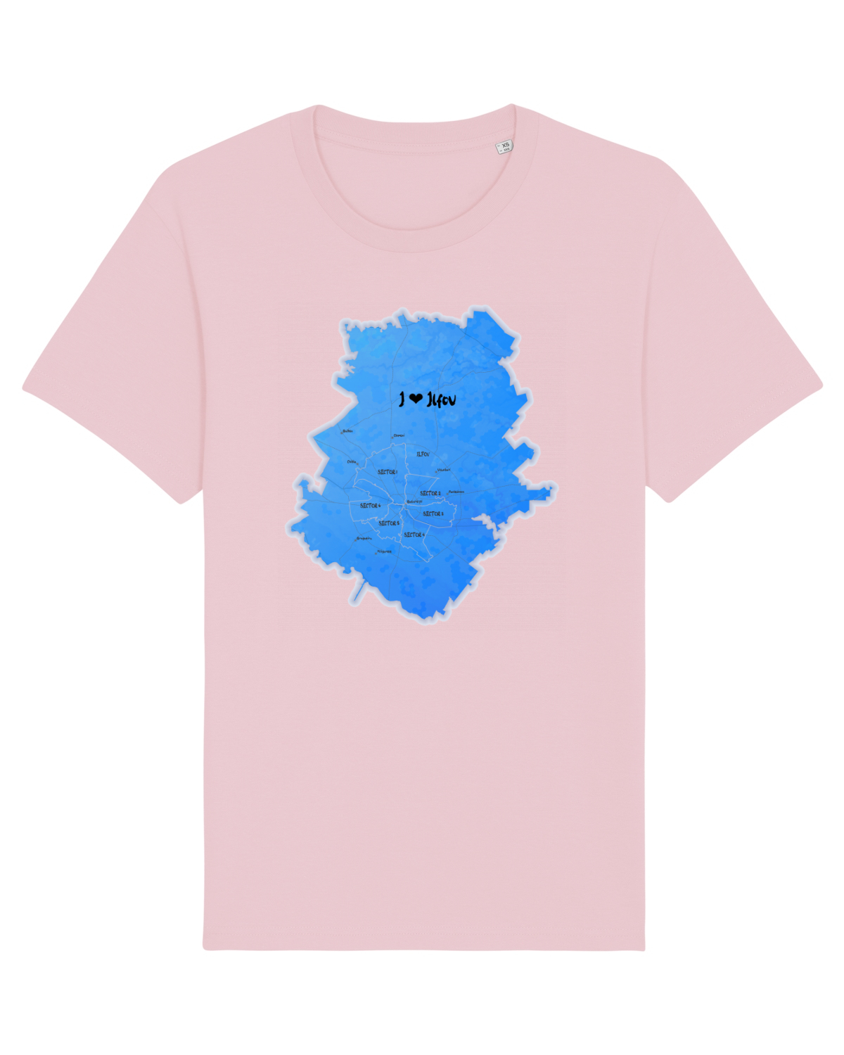 Tricou mânecă scurtă Unisex Rocker Cotton Pink