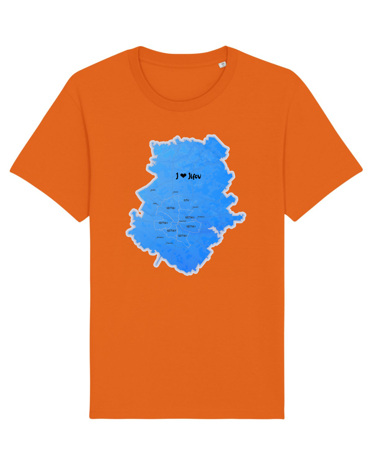 Tricou mânecă scurtă Unisex Rocker Bright Orange