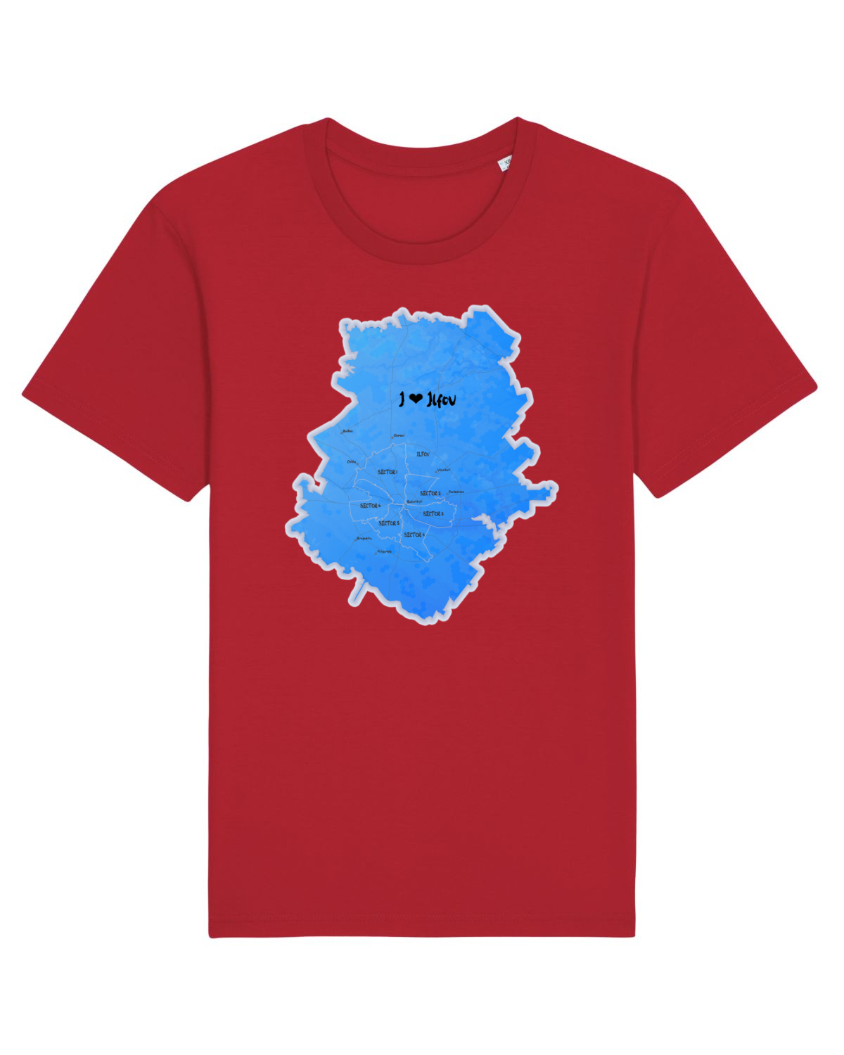 Tricou mânecă scurtă Unisex Rocker Red