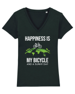 Hapiness Tricou mânecă scurtă guler V Damă Evoker