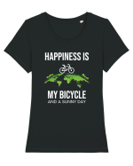 Hapiness Tricou mânecă scurtă guler larg fitted Damă Expresser