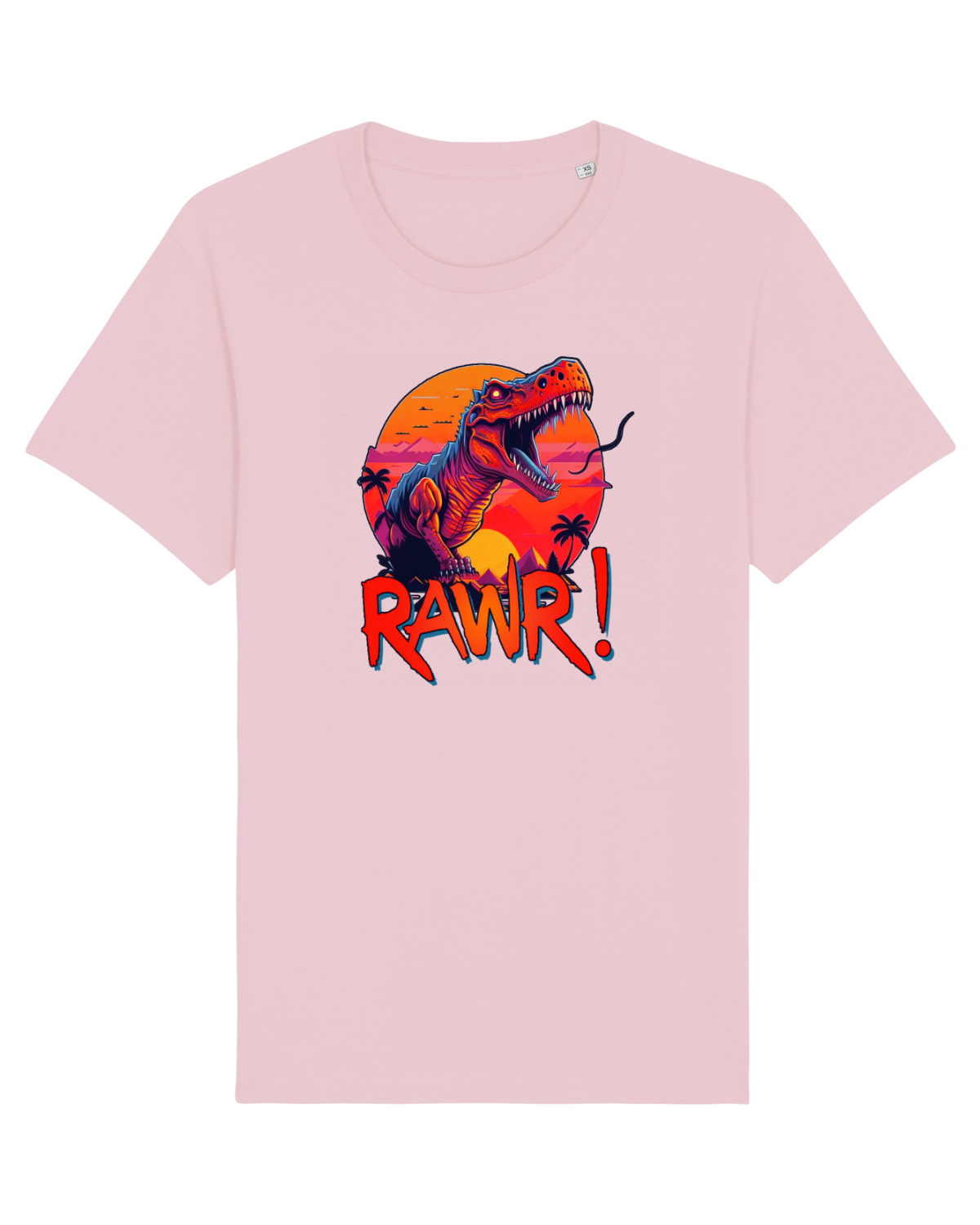 Tricou mânecă scurtă Unisex Rocker Cotton Pink