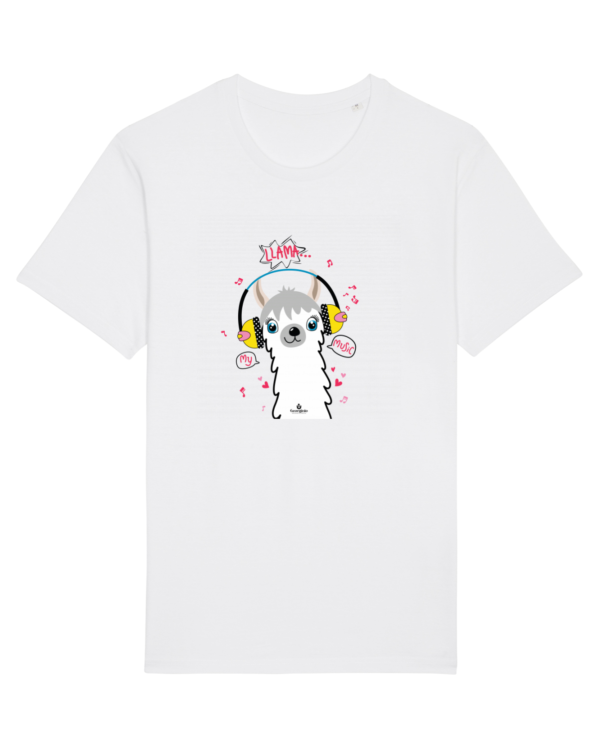 Tricou mânecă scurtă Unisex Rocker White