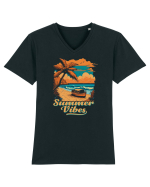 summer boat vibes Tricou mânecă scurtă guler V Bărbat Presenter