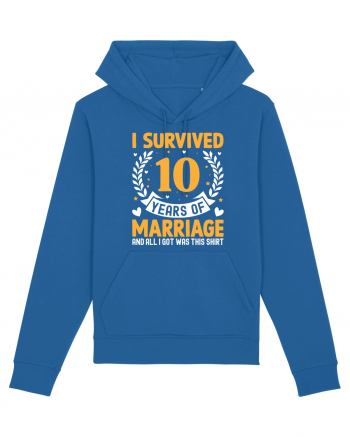 I Survived 10 Years Of Marriage And All I Got Was This Shirt Royal Blue