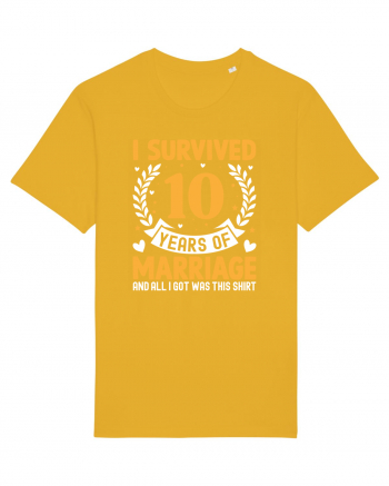 I Survived 10 Years Of Marriage And All I Got Was This Shirt Spectra Yellow