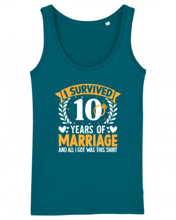 I Survived 10 Years Of Marriage And All I Got Was This Shirt ring Ocean Depth