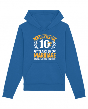 I Survived 10 Years Of Marriage And All I Got Was This Shirt ring Royal Blue