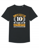 I Survived 10 Years Of Marriage And All I Got Was This Shirt ring Tricou mânecă scurtă guler larg Bărbat Skater