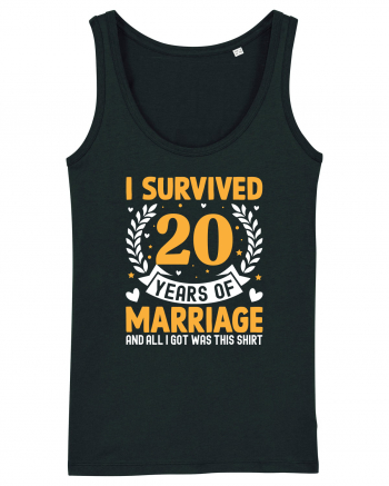 I Survived 20 Years Of Marriage And All I Got Was This Shirt Black