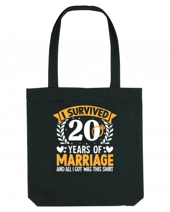 I Survived 20 Years Of Marriage And All I Got Was This Shirt ring Black