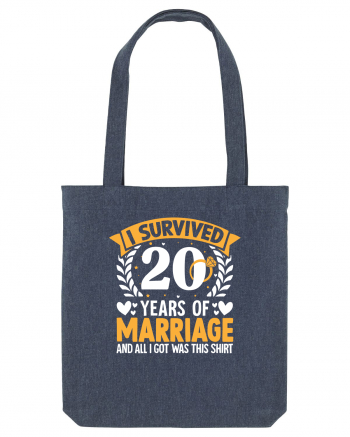 I Survived 20 Years Of Marriage And All I Got Was This Shirt ring Midnight Blue