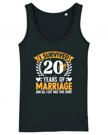 I Survived 20 Years Of Marriage And All I Got Was This Shirt ring Black