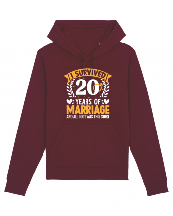 I Survived 20 Years Of Marriage And All I Got Was This Shirt ring Burgundy