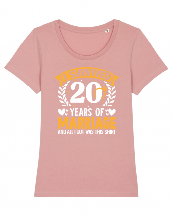 I Survived 20 Years Of Marriage And All I Got Was This Shirt ring Canyon Pink