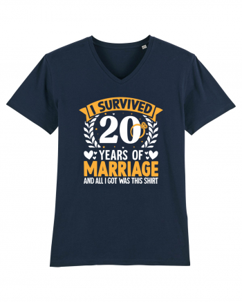 I Survived 20 Years Of Marriage And All I Got Was This Shirt ring French Navy