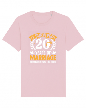 I Survived 20 Years Of Marriage And All I Got Was This Shirt ring Cotton Pink