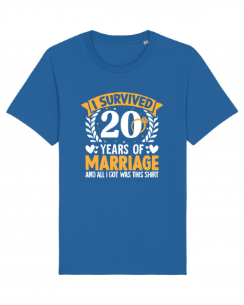 I Survived 20 Years Of Marriage And All I Got Was This Shirt ring Royal Blue