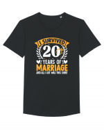 I Survived 20 Years Of Marriage And All I Got Was This Shirt ring Tricou mânecă scurtă guler larg Bărbat Skater