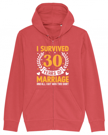 I Survived 30 Years Of Marriage And All I Got Was This Shirt Carmine Red