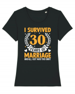 I Survived 30 Years Of Marriage And All I Got Was This Shirt Tricou mânecă scurtă guler larg fitted Damă Expresser