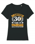 I Survived 30 Years Of Marriage And All I Got Was This Shirt ring Tricou mânecă scurtă guler larg fitted Damă Expresser