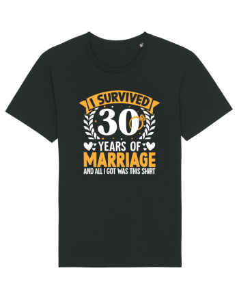 I Survived 30 Years Of Marriage And All I Got Was This Shirt ring Black