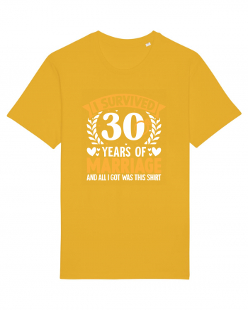 I Survived 30 Years Of Marriage And All I Got Was This Shirt ring Spectra Yellow