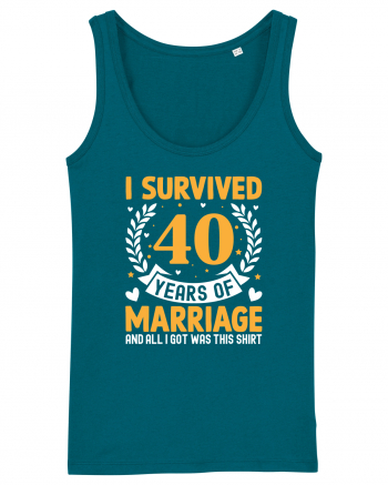 I Survived 40 Years Of Marriage And All I Got Was This Shirt Ocean Depth