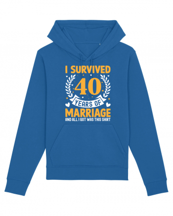 I Survived 40 Years Of Marriage And All I Got Was This Shirt Royal Blue