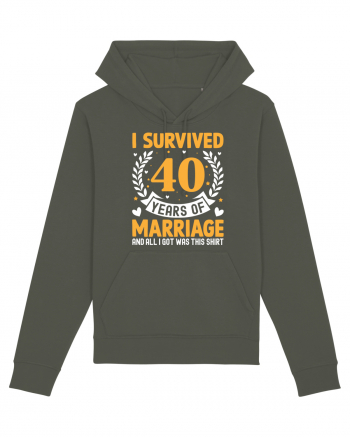 I Survived 40 Years Of Marriage And All I Got Was This Shirt Khaki